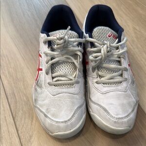 Asics White and Red Sneakers